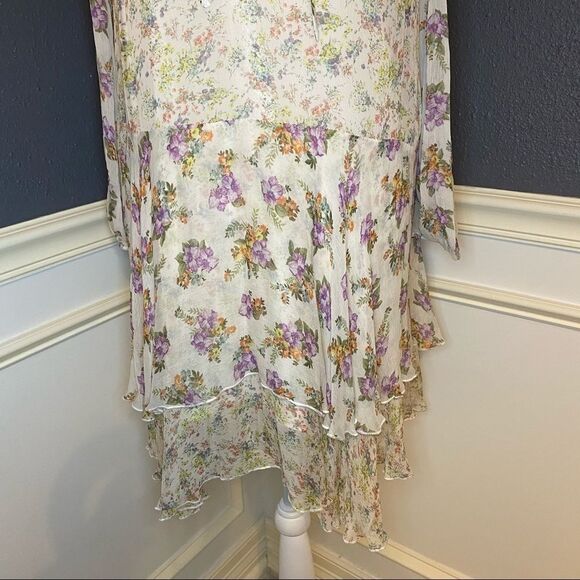 Alice + Olivia Glynda Cold Shoulder Floral Dress - Picture 8 of 16